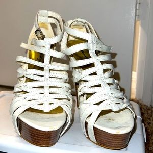 Herstyle White Heels Size 6.5